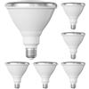 ledscom.de 6 pezzi E27 lampadina LED, PAR38 collo corto, bianco caldo (2700 K), 15,7 W, 1152lm, 42°, specchio riflettore (argento)