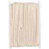 YELARXI Maxi nastro sbieco da 18,4 m con cordoncino in raso, adatto per cucito, fettuccia per abbigliamento, fettuccia, rifiniture artigianali - (beige)