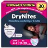 Huggies Drynites Pannolini, Taglia M (17-30 Kg), Mutandine assorbenti bambina, Design Marvel, 30 Pz