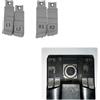 Generico Pulsante posteriore di ricambio per Anbernic RG406V / RG405V / RG40XXV Palmare Console L1 / L2 / R1 / R2 spalla Bottoni Parti di riparazione (Gray)
