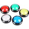 Tuidzljd 5X Buttons 60Mm Dome Pulsante LED da 2,36 Pollici con Micro-Interruttore per Console per Videogiochi Machine