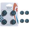 Generico Impugnature in morbido silicone joystick del per Steam Controller 2 Copri-joystick antiscivolo Impugnature di ricambio per il comfort durante il gioco, Blu