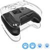 Generic Custodia Protettiva + Cappucci per Joystick per Steam Controller 2, Custodia Trasparente in PC Antigraffio con 2 Cappucci per Joystick (Modello C)