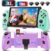 OIVO Controller per Switch 2/Switch/OLED con TMR Joystick, Monoblocco Estensibile Joypad Nintendo Switch, Gamepad Sostitutivo Switch Pro con Luci RGB, TURBO Regolabile, Vibrazione, Macro Programmabile
