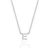 Aka Gioielli® - Collana con Iniziale in Argento Sterling 925, Ciondolo con Lettera dell'Alfabeto dalla A alla Z
