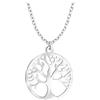 Sofia Milani - Collana da Donna in Argento 925 - Ciondolo ad Cerchio di Alberi - N0899