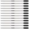NEO+ Ricariche per penna a sfera di qualità, punta da 0,7 mm, compatibile con Cross Pen, 8513 (12 x inchiostro nero)