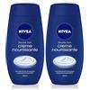 NIVEA Doccia Crema Nutriente (1 x 250 ml), Crema Doccia detergente corpo con profumo unico della crema, Cura idratante e nutriente per pelli molto secche (Confezione da 2)