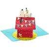 Hallmark, Paper Wonder Peanuts Pop Up, Biglietto di auguri di compleanno, Snoopy Dog House
