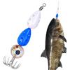Generico Esche Artificiali LED,Esca A Caduta Profonda Per Acqua Salata Con Amo,Cucchiaini Da Pesca LED Deep Drop | Per Branzino, Halibut, Acqua Salata, Mare, Lucioperca, Offshore, Trota E Pesce Gatto