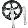 ReachMall Guarnitura pieghevole per bicicletta, 52 denti, foro quadrato, 170 mm, in lega di alluminio, con disco di protezione, per piegatura a velocità singola o variabile