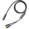 ReachMall Cavo per bici elettrica 1T2 accessorio motore 80 cm per Bbs01/02b Hub-Drive Display Throttle faro collegamento tutte le condizioni atmosferiche
