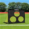 FORZA Flash Square Pop-Up Goal Target Sheets [6 misure] - Aiuto per tiro e passaggio - Rete per bersagli in tessuto Oxford resistente (1,2 x 0,9 m)