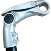ReachMall Manubrio regolabile da 0 a 90 gradi in lega di alluminio a collo d'oca con blocco a sgancio rapido per forcella da 28,6 mm e manubrio da 25,4 mm