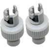 iplusmile Adattatore Valvola Aria Kayak 2 Convertitore per Pompa a Pedale Barca Gonfiabile Accessorio Ricambio per Canoa e Tavola da Surf in Plastica Resistente