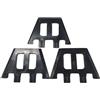Qianly 3 Pieces Locatore Pinna Surf Bordi Stampati Base Doppio Linguetta Ritagliata Pinna Americana Tavola Surf