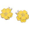 GATHINESS 2 Pezzi Clip Giallo per Cappello da Golf Accessorio Decorativo a Forma di Fiore di Ciliegio in Lega di Zinco, Leggero e Intercambiabile per Sport All'aperti e Campi da Golf