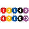 JTQYFI Marcatori macchie, piatti, antiscivolo, campi colorati, tappetino per pedane, marcatori a disco per pavimenti interni ed esterni, fondo piatto rotondo