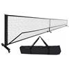 TAIZhiChen Rete Pickleball Portatile Standard 6,6,7 Metri Attrezzatura Sportiva Montaggio Rapido per Palestra, Bianco E Nero, Rete