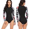 ZAICOLER Muta da Sub da Donna a Maniche Lunghe con Zip Frontale con Stampa Floreale per Nuoto Surf Comodo Leggero 82% Nylon (XXL)