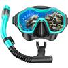 iParaAiluRy Maschera Snorkeling Maschera Subacquea Adulti con Maschera Antiappannamento e Snorkel, Maschera e Boccaglio Snorkeling per Snorkeling Nuoto e Immersioni