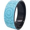 babominimer Ruota da yoga per alleviare il dolore alla schiena, rullo in poliuretano da 32 cm per stretching, allenamento addominali e pilates, supporto sicuro per principianti, donne incinte e bambini, per