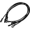 Mikikit Corde Elastiche per Trampolino 5pezzi Design Compatto e Facile da Trasportare in Nailon Nero Leggero per Diverse Misure di Trampolino