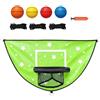 Genérico Anello da basket per trampolino esterno, set di cestino e tappetino per bambini, set da basket per trampolino, uso esterno: , cortile, interno