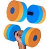 zwxqe Manubri ad acqua, in schiuma EVA, leggeri per fitness, esercizi in piscina, per nuoto, allenamento, mani, braccia, attività subacquee, bambini, adulti, anziani, principianti