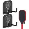 Generico Gancio per supporto per paddle Pickleball - da parete adesiva per confezione doppia, porta per il fitness, mensola organizzativa per supporto per racchetta | Soluzione per riporre gli