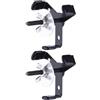 Generico Supporto Parete Casco - Rack Acciaio per Football Americano | 6,6x5,1x5 cm, Espositore Doppio Resistente, Gancio per Camera, Accessorio Organizzatore Garage, Design Moderno