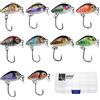 Zite Fishing | Mini esche artificiali per la pesca alla trota, confezione da 10 pezzi, 3 cm, 1,5 g