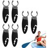 Generico Clip Di Fissaggio Per Paddle Board, Confezione Da 6 Morsetti Retrattili Per Paddle Board, accessoris Per Paddles Boards Resistenti E Regolabili, Attrezzatura Multifunzionale Per Sport Acquatici