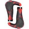 ReachMall Copertura ergonomica per manubrio, in lega di alluminio, antiscivolo, per mountain bike, bici da strada, ciclismo, comoda equitazione, rosso e blu