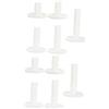RUNROTOO 10 Pezzi Tee Stabile da Resistente Antiscivolo su Supporto in Golf e Gomma per Pallina per Allenamento Indoor e Outdoor Prati e Simulatori