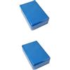 rigyeg Confezione da 2 blocchi per yoga in EVA, antiscivolo, smussati, 23 x 15 x 7,5 cm, per yoga, pilates, ginnastica, stretching a casa (viola)
