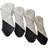 LeeQinersw 4 copritesta per Putter a Mazza, copritesta per Mazze da Golf, Set di in Legno, per Mazze da Golf, Bianco