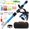 PLCatis Kit Pesca Bambini 55 Pezzi Canna Telescopica 1,8m