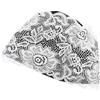 GRIRIW Cuffia da Nuoto Donna in Pizzo Rivestimento Pu, Cappello da Bagno Raffinato per Adulti, Facile da Indossare, Colore Nero, Accessorio Moda per Piscina
