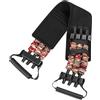Anneome Espansore Toracico Elastico Impugnature in Nylon Morbido e Cintura Imbottita, Fascia Elastica per Panca Piana e Esercizi di Fitness in Palestra