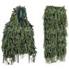 AwnsIMfreien Ghillie Suit, Ghillie Suit 3D a Foglia per Uomo Giacca e Pantaloni mimetici Leggeri e Traspiranti Set per Fotografia di Caccia all'aperto, Poncho