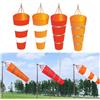 VIOLDHHJK Manica A Vento Manica a vento da 60/80/100 cm Misurazione della direzione del vento all'aperto Cintura riflettente Banderuola antistrappo for l'aeroporto Aviazione Garden Farm(Orange-white-S)