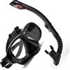 Alomejor Maschera da Snorkeling con Lenti in Vetro Temperato, Fascia per la Testa Regolabile e Supporto per Fotocamera per Immersioni in Viaggio Ed Esplorazione (Taglia unica)