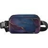 decor gift Marsupio elegante per donne e uomini, in marmo, bordeaux, blu navy, borsa sportiva a tracolla con tracolla regolabile, impermeabile, per shopping, sport, lavoro