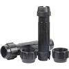 NIYANGLE Connettore per Paddle in Plastica Nero ad Alta Resistenza Antiruggine con Due Tappi Filettati Diametro 28mm per Kayak e Barche da Diporto