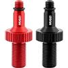 Violiica Adattatore valvola aria ammortizzatore posteriore in lega di alluminio per RockShox per Monarch Marzocchi XMM per pompaggio bicicletta con 7 guarnizioni per rosso