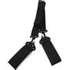 BATHVEVE Tracolla per Sci Regolabile in Nailon Nero Protezioni Comoda da Trasportare Come Porta Sci da Spalla per Snowboard
