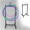 Generic Hula Hoops portatile con ruote, supporto salvaspazio per organizzare corde da salto e attrezzature per esercizi, perfetto per palestra domestica e area fitness