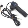 Aetherize Acceleratore per Scooter Elettrico, acceleratore per ebike 48v con Chiave, acceleratori per ebike a 5 Pin con Display della Batteria in Tempo Reale, Scooter Elettrico Nero