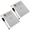 Healeved 2 Set Tracciatore Rotante per Pallavolo per Allenatori e Arbitri con Design Leggero in Pvc e Carta, Accessorio Cancellabile per Allenamento e Gestione Partite